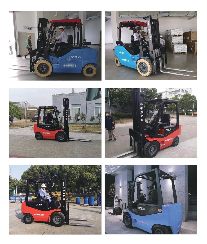 Xe nâng chống cháy nổ EP, tải trọng nâng từ 1 đến 5 tấn, xe dầu, xe điện chống cháy nổ