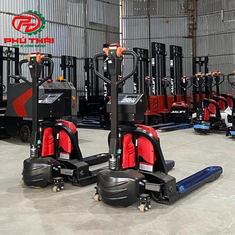 Xe nâng tay điện 1,5 tấn SL15LD Cân điện tử