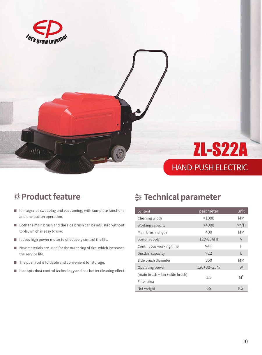 Xe quét rác đẩy tay ZL-S22A